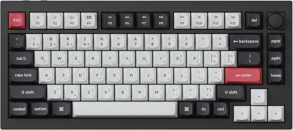 Perilla de interruptor Nebula con retroiluminación RGB intercambiable Keychron Q1 HE - Negro