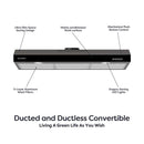 CIARRA 30 Inch Under Cabinet Range Hood CAB75905-OW