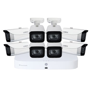 Sistema NVR con cable de 2 TB con capacidad para 8 cámaras y 8 MP de Lorex N84382-8CA8-E Fusion 4K (con ocho cámaras tipo bala IP con cable de 4K)