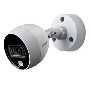 Sistema DVR con cable de 2 TB con capacidad para 8 cámaras y 8 MP de 4K Lorex D87182B-8DA6-E con 6 cámaras tipo bala disuasorias con cable de 4K para exteriores, color blanco, D87182B-8DA6-E