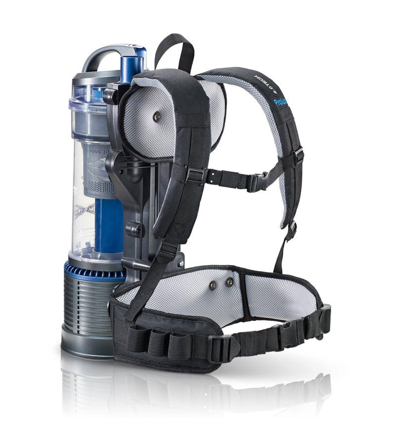 Aspiradora vertical de mochila ligera Prolux 2.0 sin bolsa con kit de cabezal eléctrico y 5 años de garantía 