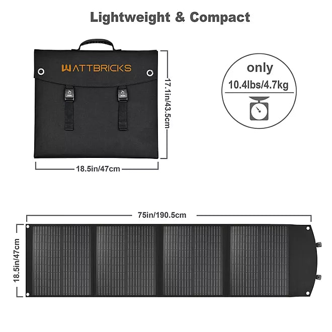Wattbricks 120w Solar Panel