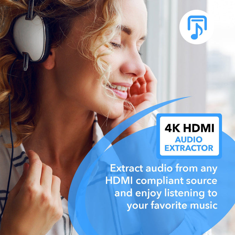 Convertidor extractor de audio HDMI - SPDIF + salida de 3,5 mm (HDA-912) 