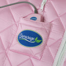 Durasage Health - Sauna de interior portátil grande de iones negativos con bajo EMF, silla y reposapiés calefactado incluidos - Rosa claro