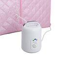 Durasage Health - Sauna de vapor portátil extragrande para bajar de peso, desintoxicarse y relajarse en casa. Incluye silla. Rosa.