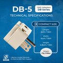 Adaptador de viaje para Japón y Filipinas - 2 en 1 - Tipo B - Diseño compacto (DB-5)