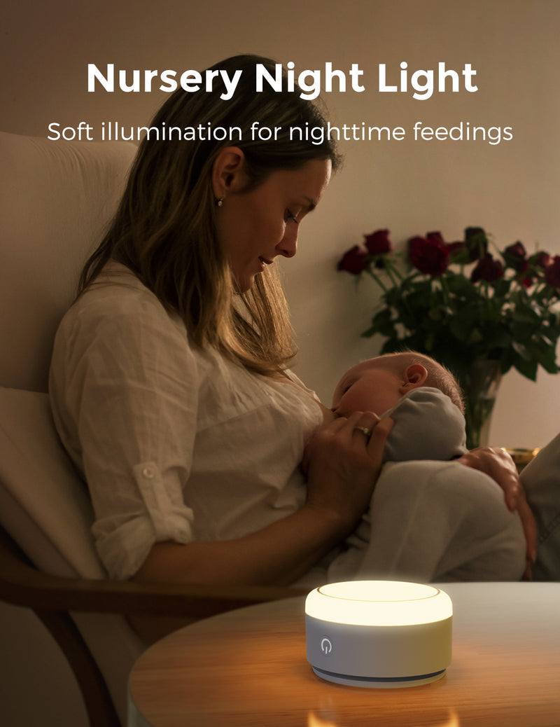 Momcozy Baby Sound Machine - Long Battery Life (Warm Light)-WN03