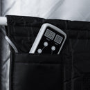 Sauna infrarroja portátil de tamaño completo Durasage para el hogar | Paneles infrarrojos con campos electromagnéticos ultrabajos | Iluminación LED, almohadilla térmica para pies y silla portátil (para 1 persona)