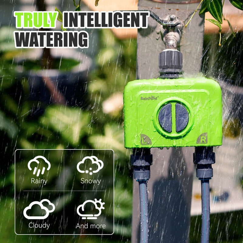 Rainpoint 2-ZONE WIFI HOSE TIMER WITH GATEWAY