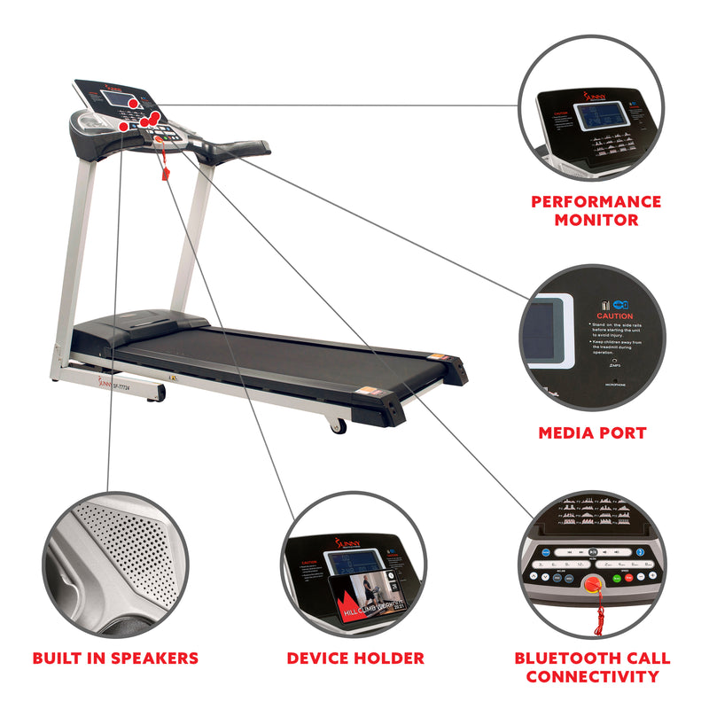 Cinta de correr motorizada Sunny Health &amp; Fitness Energy Flex SF-T7724
