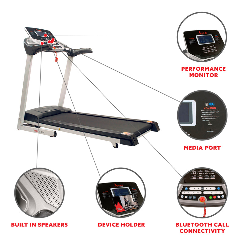 Sunny Health & Fitness Energy Flex Motorized Treadmill SF-T7724