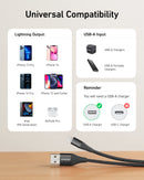 Anker USB-A to Lightning Cable (3 ft / 6 ft / 10 ft)