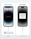 Anker 310 USB C to Lightning Cable (6 ft, 2pack)