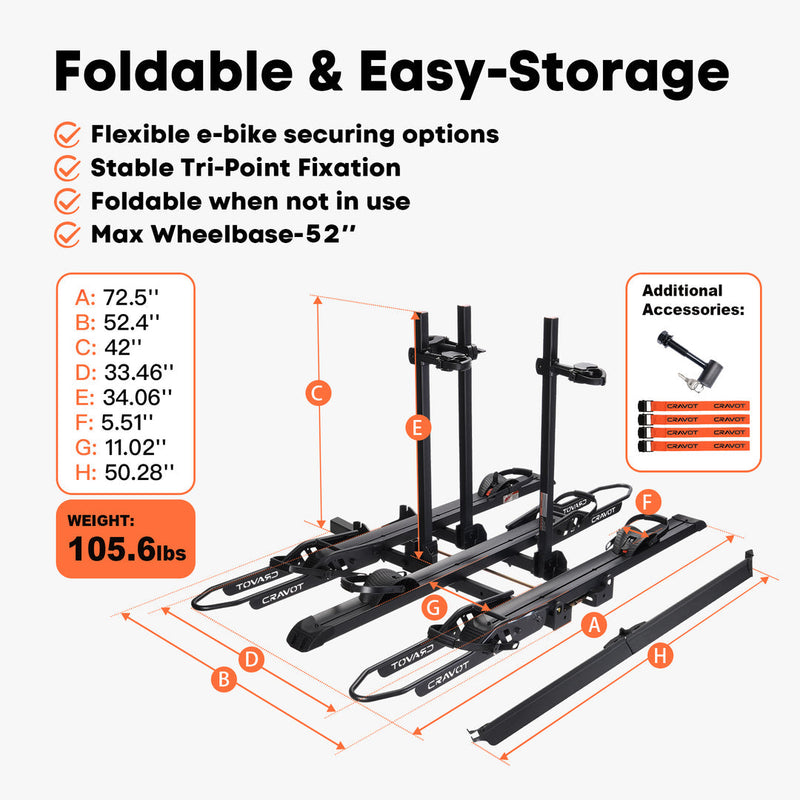 CRAVOT CyberRack S3 Hitch Bike Rack