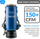 Blue Prolux 10 Quart Commercial Backpack Vacuum with 5 year warranty