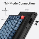 Keychron V3 Max Swappable RGB Backlight Red Switch Keyboard - Black - Knob Version