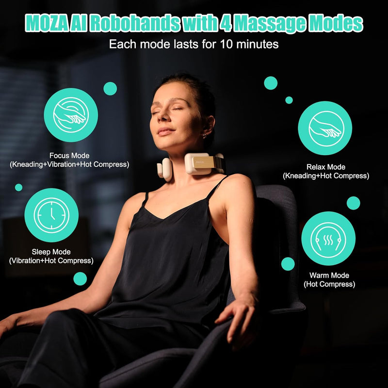 MOZA AI Robohands Neck Massager (Grey)