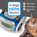 Aspiradora de recipiente Prolux Tritan con filtración HEPA sellada y motor de 12 amperios 