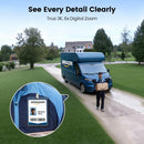 Cámara de seguridad solar inalámbrica para exteriores AOSU - Vigilancia con movimiento horizontal y vertical de 360° y reflector - C9S2CH11