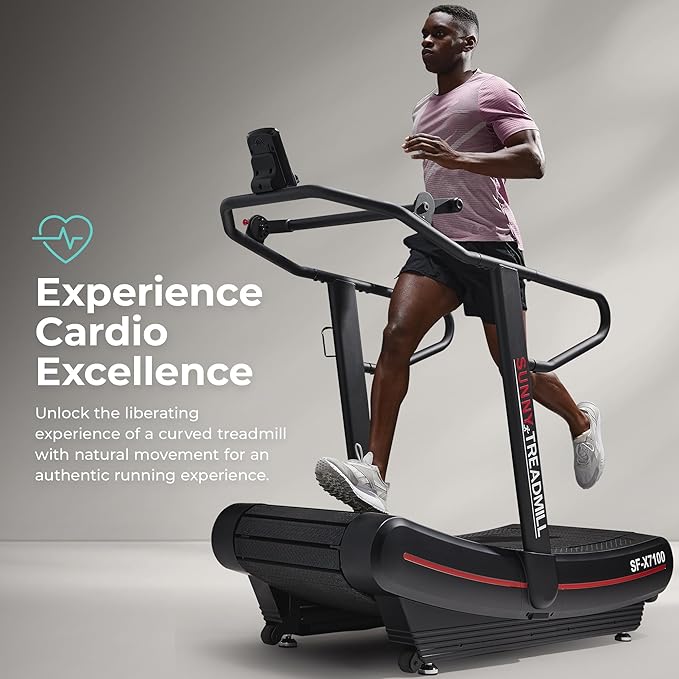 Cinta de correr manual curva Premium de Sunny Health &amp; Fitness - SF-X7100