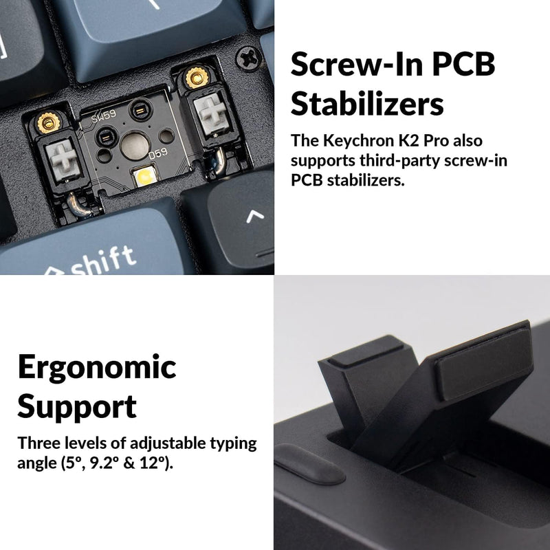 Teclado Keychron K10 Max con interruptores banana, retroiluminación RGB intercambiable - Negro