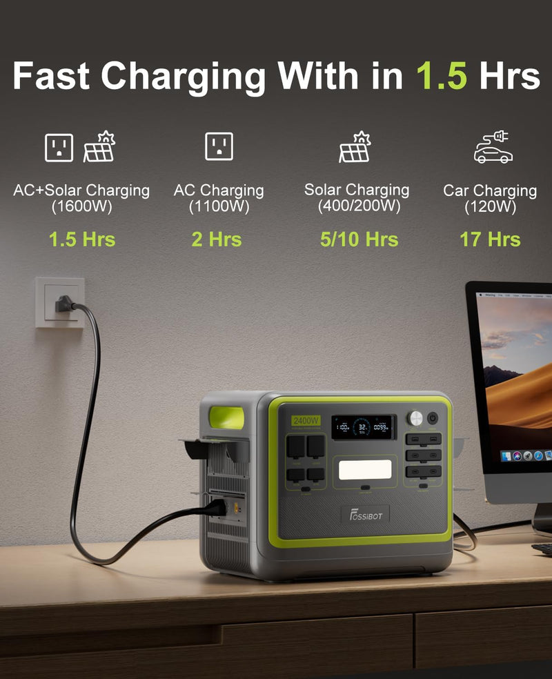 FOSSiBOT F2400 Portable Power Station | 2400W 2048Wh