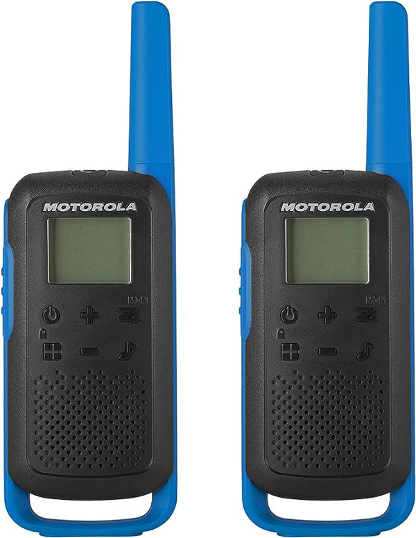 Motorola Solutions T270 Two-Way Radio Black W/Blue Two-Pack