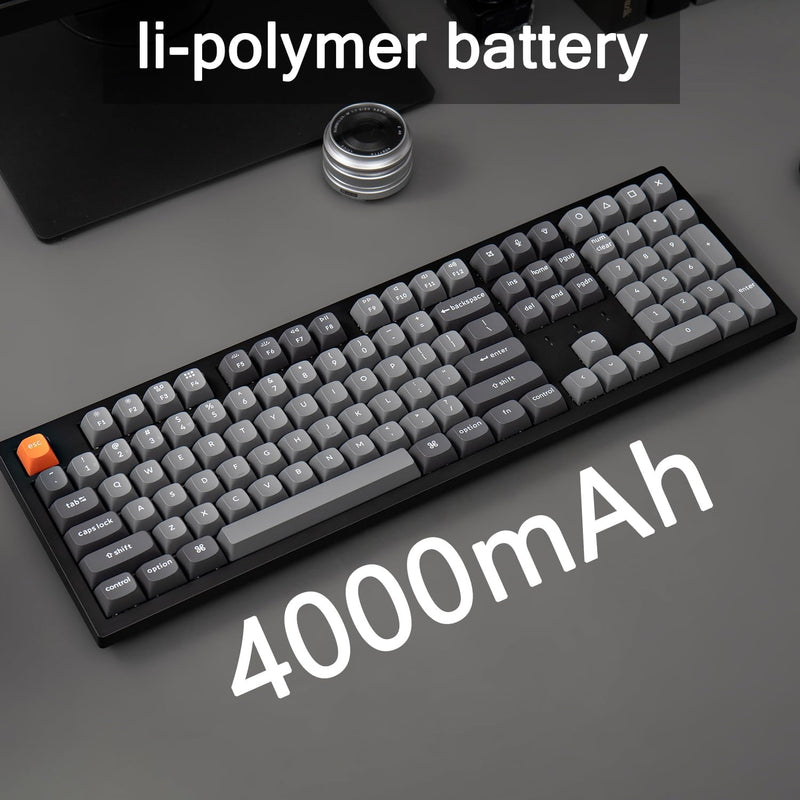 Teclado Keychron K10 Max con interruptores banana, retroiluminación RGB intercambiable - Negro