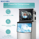 al Ice MaEQCHEN 500 lb Ice Maker Commercichine with 375 lb Ice Bin