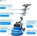 Prolux Core 15" Heavy Duty Single Pad Commercial Polisher Floor Buffer Machine Scrubber Loaded Version
