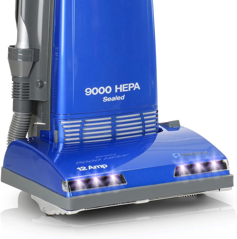 ¡Nueva aspiradora vertical Prolux 9000 con filtro HEPA sellado, motor de 12 AMP, herramientas integradas y garantía de 7 años! 