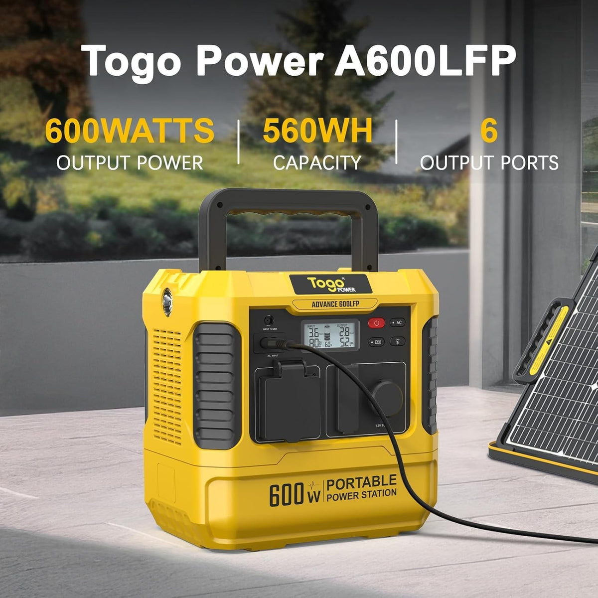 Togo POWER Portable Power Station Advance 600 LFP| Wellbots | Free