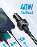 Anker PowerDrive IIIDuo USB-C Car Charger