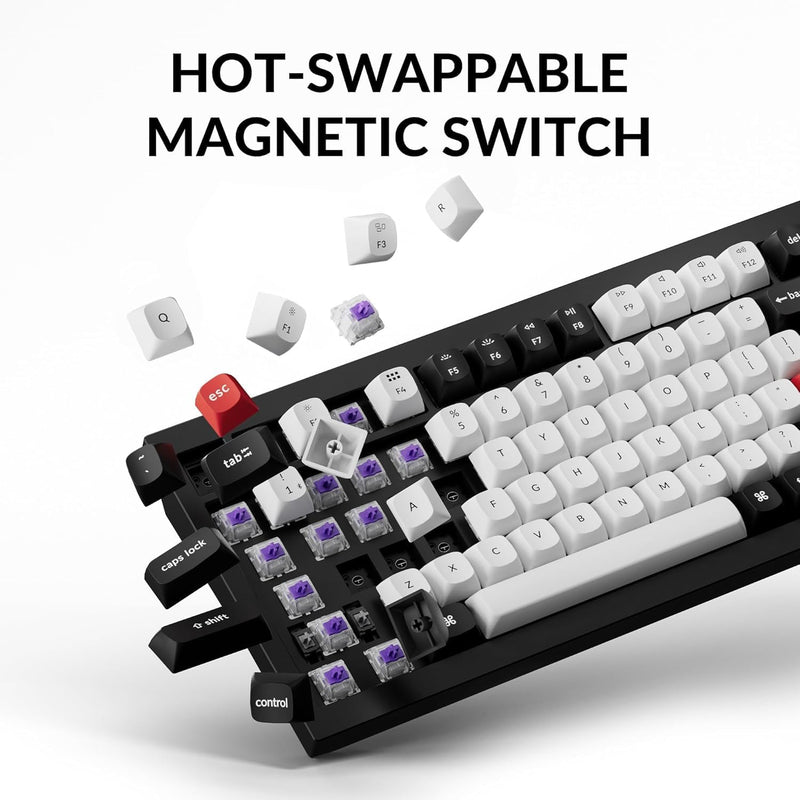 Perilla de interruptor Nebula con retroiluminación RGB intercambiable Keychron Q1 HE - Negro