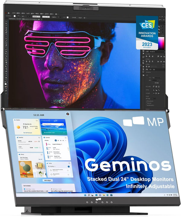 Pantalla LCD Geminos de píxeles móviles