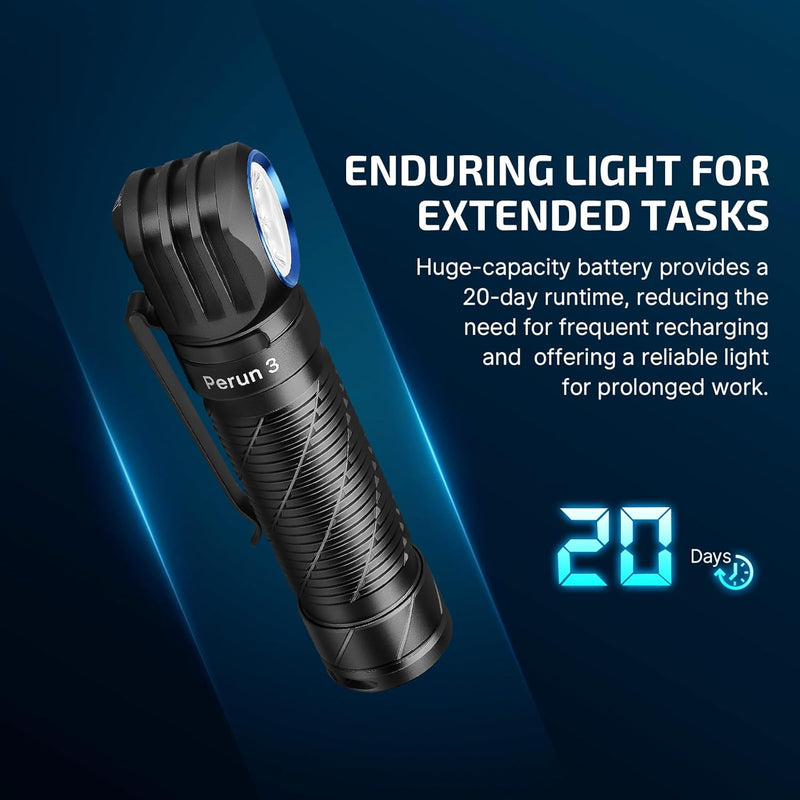olight built in fan flashlight Olight Perun 3| Wellbots