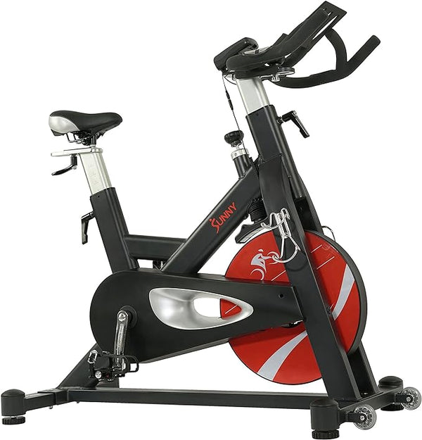 Bicicleta de ciclismo para interiores con transmisión por correa magnética Evolution Pro II de Sunny Health &amp; Fitness - SF-B1986