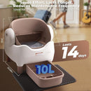 ECO PET SUPPLY Self-Cleaning Automatic Litter Box with APP Control- Brown