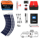 Acopower 110w flex 
200Ah/1.5kW
(2x100Ah) Li200Ah F330w