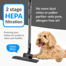 Aspiradora ligera sin bolsa Prolux RS4 con filtro HEPA, herramientas premium con botón de bloqueo y rebobinado automático del cable 