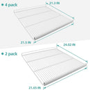 EQCHEN Food Shelves for 72"W Three Door Commercial refrigerator Freezer 2 Set with 6 Shelf Clips