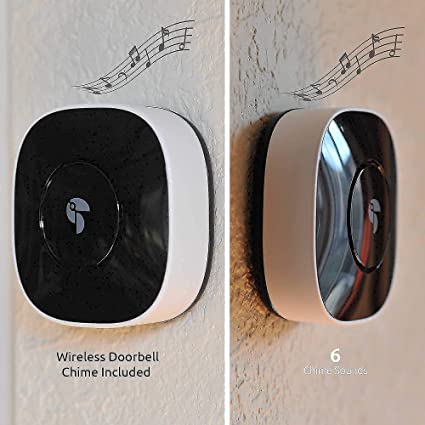 Conjunto de cámara con reflector Toucan Security y timbre con video inalámbrico