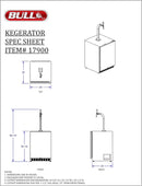 Bull Kegerator with Single Tap