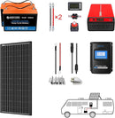 Batería monocristalina Acopower de 200 W y 200 Ah (2 x 100 Ah), de litio y 200 Ah, de 200 W