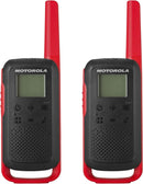 Motorola Solutions T210 Two-Way Radio Black W/Red Two-Pack