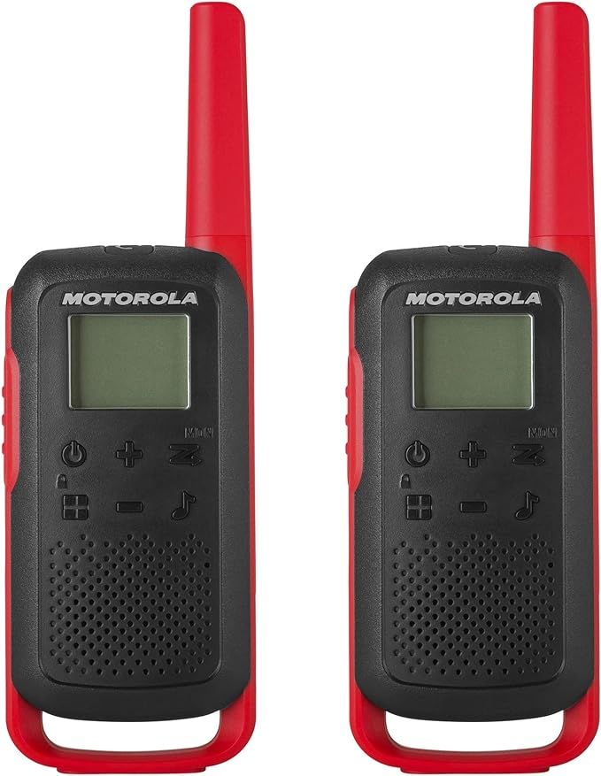 Motorola Solutions T210 Two-Way Radio Black W/Red Two-Pack