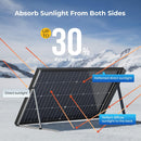 Panel solar bifacial BougeRV 16BB tipo N de 12 V/24 V y 100 vatios