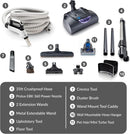 Kit de manguera universal para aspiradora central Prolux Premium de 35 pies con boquilla Wessel Werk Power