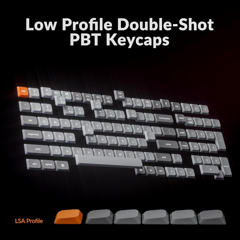 Teclado Keychron K17 Max con interruptor rojo, retroiluminación RGB y Gateron intercambiable