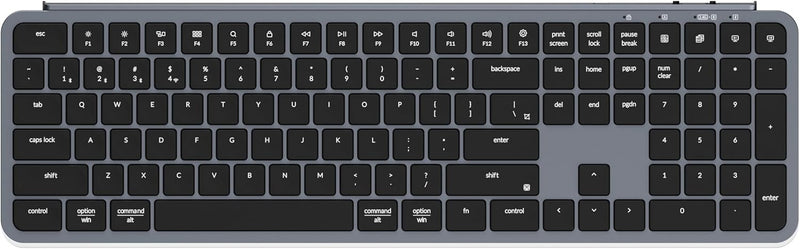 Teclado inalámbrico ultrafino Keychron B6 Pro gris espacial